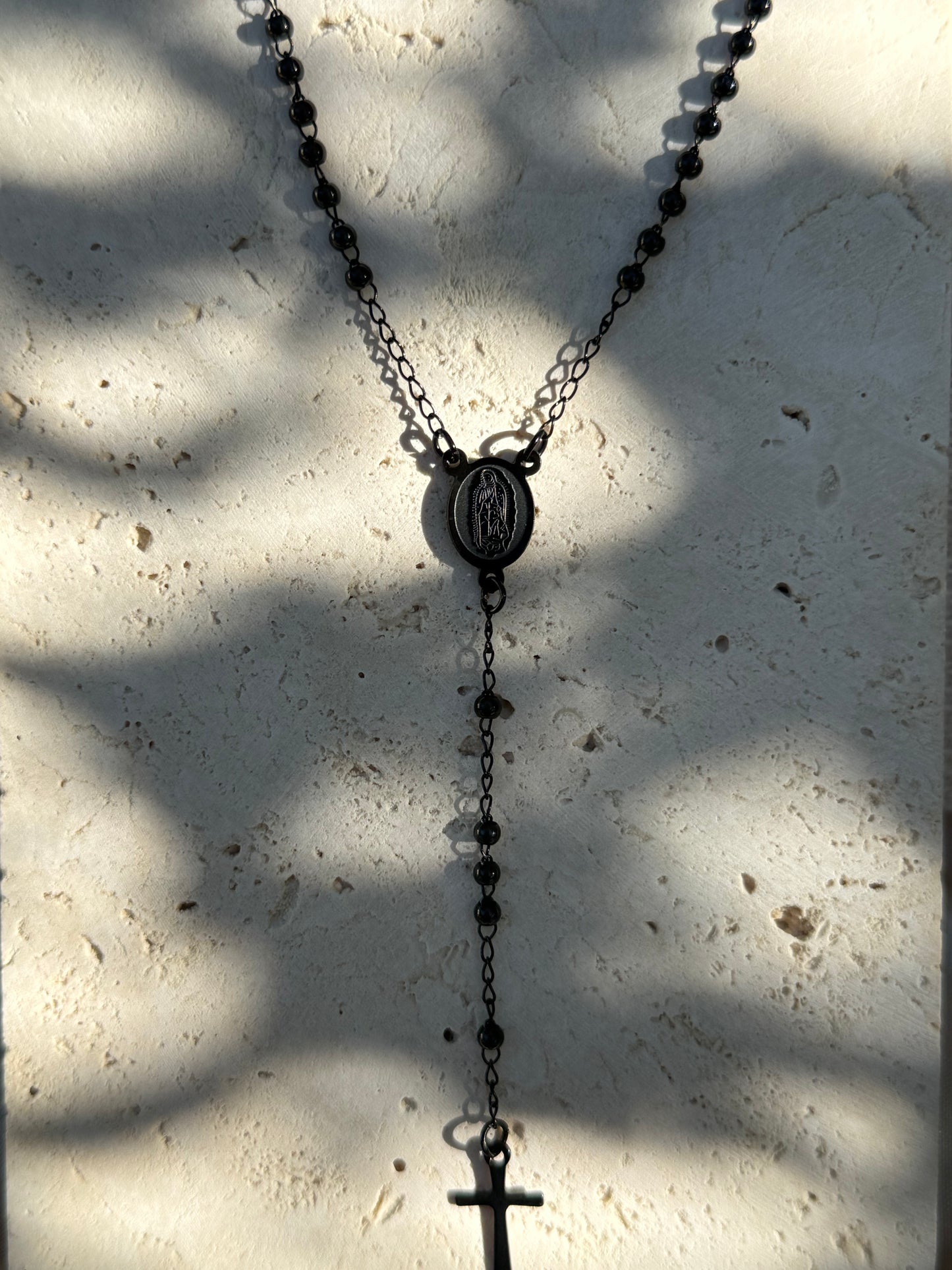 LUZ ROSARIO NECKLACE (STAINLESS STEEL)